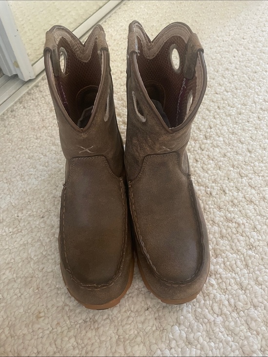 Twisted X Other - Boys Twisted X Brown Leather Work Boots- Size 3